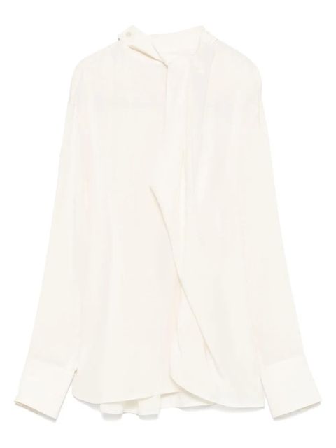 Victoria Beckham silk blouse - Neutrals - zdjęcie produktu nr 1