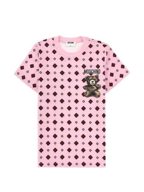 Moschino teddy-motif geometric T-shirt - Pink - zdjęcie produktu nr 1