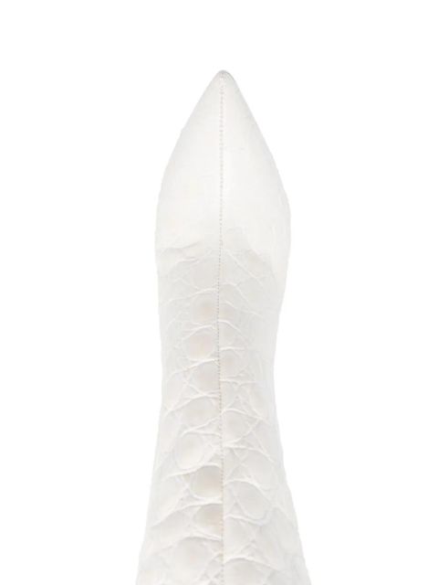 Paris Texas 110mm leather stiletto boots - White - zdjęcie produktu nr 2