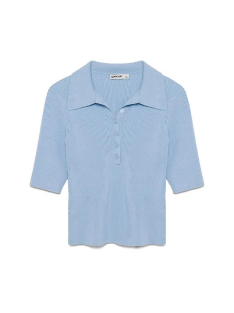 Simkhai Secily polo - Blue - zdjęcie produktu nr 2