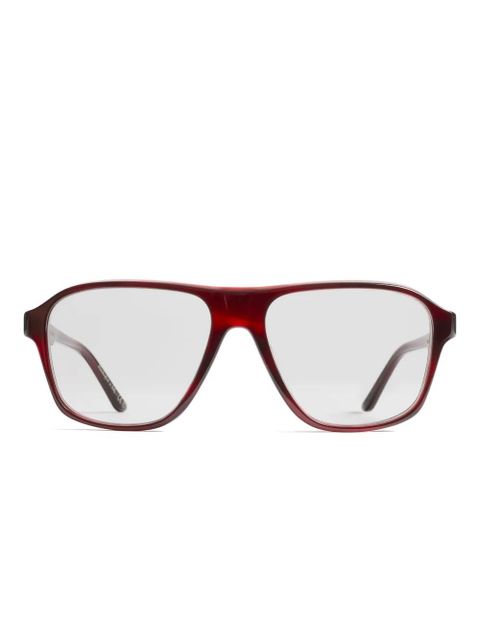 KHAITE x Oliver Peoples rectangle-frame glasses - Red - zdjęcie produktu nr 1