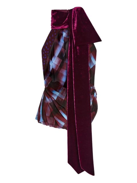 DRIES VAN NOTEN halterneck top - Red - zdjęcie produktu nr 1