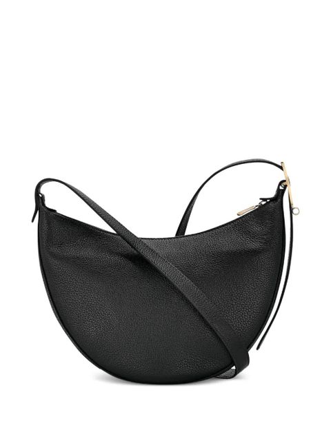 Longchamp small Le Foulonné leather cross body bag - Black