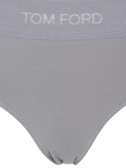 TOM FORD logo-waistband briefs - Grey - zdjęcie produktu nr 2
