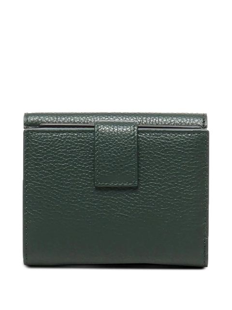 Ferragamo Gancini-plaque calfskin wallet - Green