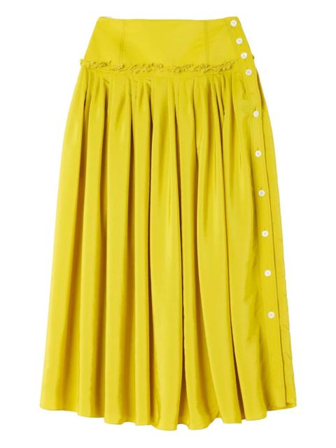 Lanvin ruffled button midi skirt - Yellow - zdjęcie produktu nr 1