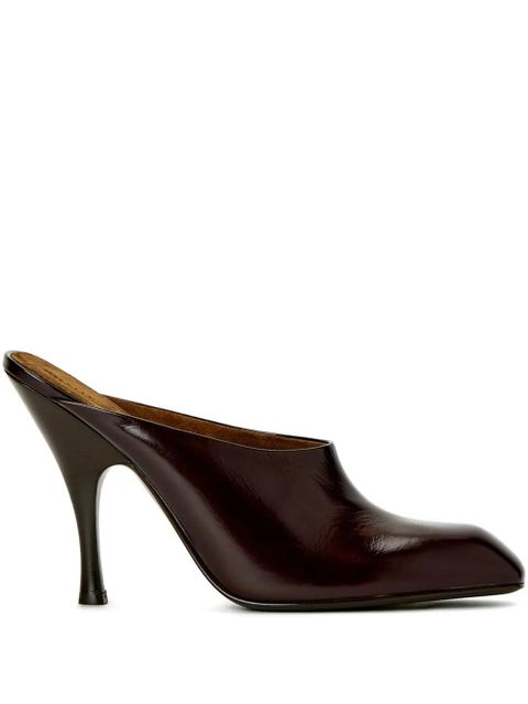 KHAITE 100mm Colt square-toe heeled mules - Red - zdjęcie produktu nr 1