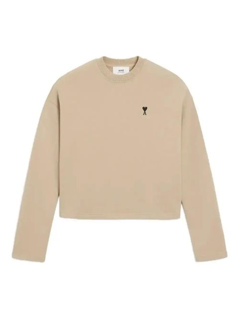 AMI Paris Ami de Coeur cotton sweatshirt - Neutrals