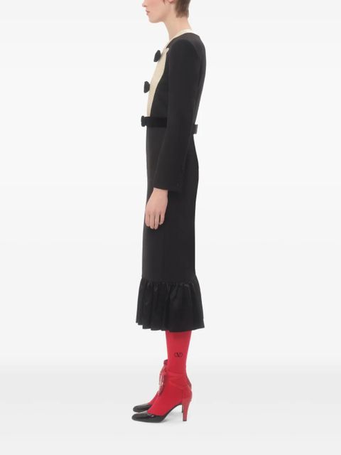 Valentino Garavani bow-detail midi dress - Black