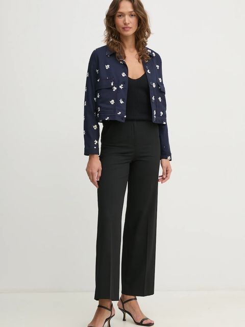 Pepe Jeans kurtka z domieszką lnu GEORGINA - zdjęcie produktu nr 2