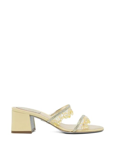 René Caovilla 50mm embellished sandals - Yellow - zdjęcie produktu nr 1