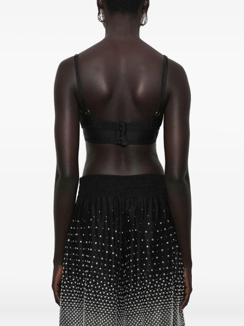 Rabanne bow-embellished tank top - Black