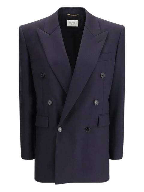 Saint Laurent double-breasted blazer - Blue - zdjęcie produktu nr 1