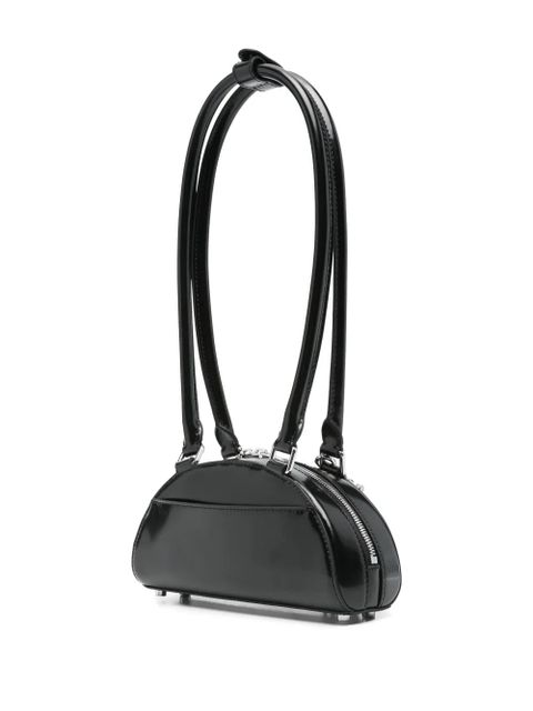 Self-Portrait Curved Charm shoulder bag - Black