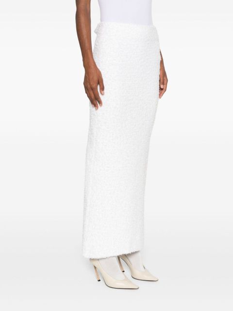 Balenciaga metallic-threading maxi skirt - Neutrals