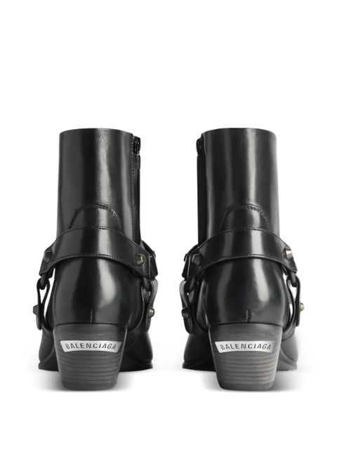 Balenciaga Memphis harness detail boots - Black