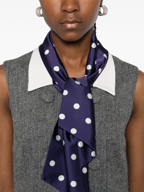 Self-Portrait herringbone-design mini dress - Grey