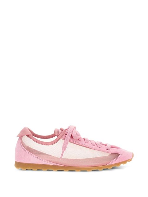 Jacquemus TheTennis mesh-panelled suede sneakers - White - zdjęcie produktu nr 1