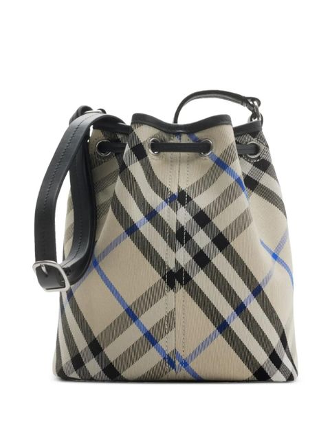 Burberry mini checked bucket bag - Neutrals