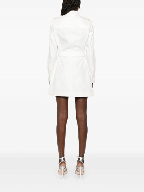 TOM FORD belted shirt mini dress - White