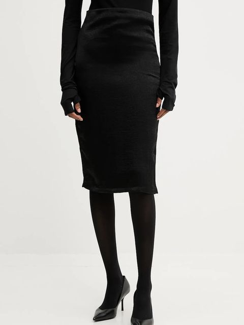 PRESSIAT spódnica kolor czarny midi ołówkowa PRE711FW24 - zdjęcie produktu nr 1