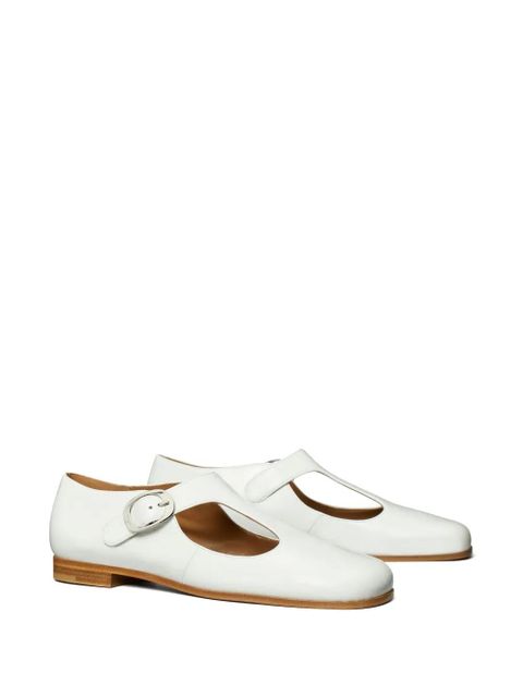 Tory Burch Violet T-Strap ballerina shoes - White
