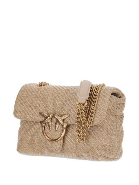 PINKO raffia cross body bag - Neutrals