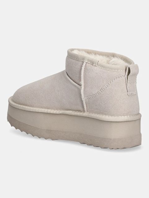 Liu Jo śniegowce zamszowe JANE 01 kolor beżowy SF5105PX00201127