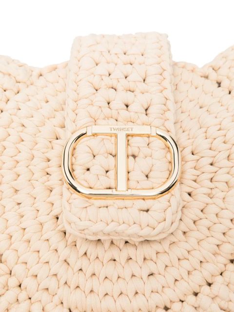 TWINSET logo-plaque tote bag - Neutrals