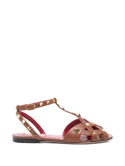 Valentino Garavani Studdy stud-embellished sandals - Brown - zdjęcie produktu nr 1