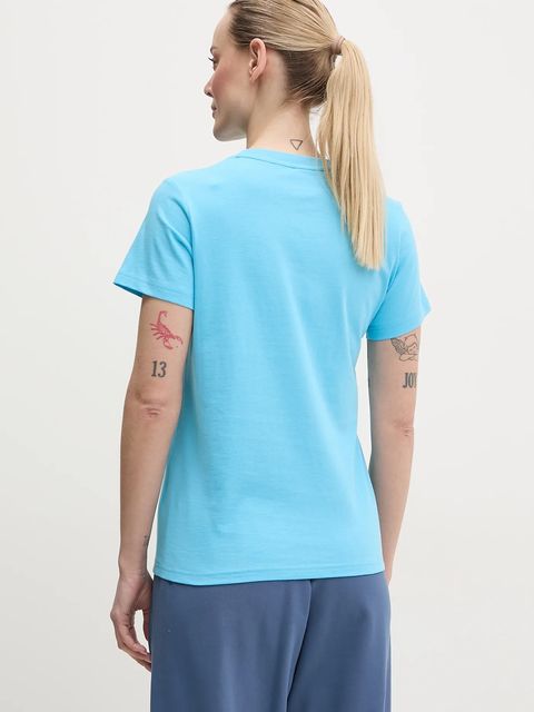 Helly Hansen t-shirt bawełniany HH LOGO damski kolor niebieski 54593