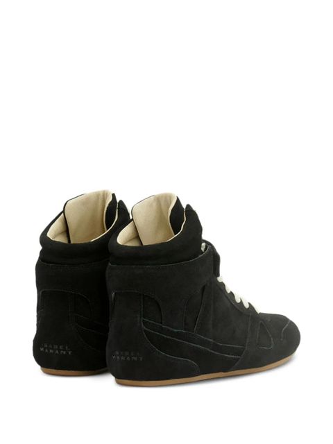 ISABEL MARANT Senny high leather sneakers - Black