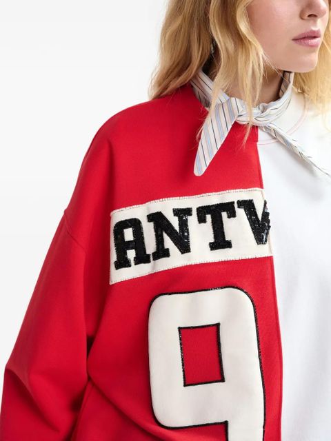 Essentiel Antwerp split-panel sweatshirt - Red