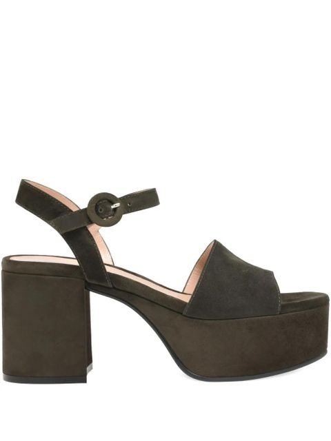 Gianvito Rossi 35mm leather sandals - Green - zdjęcie produktu nr 1