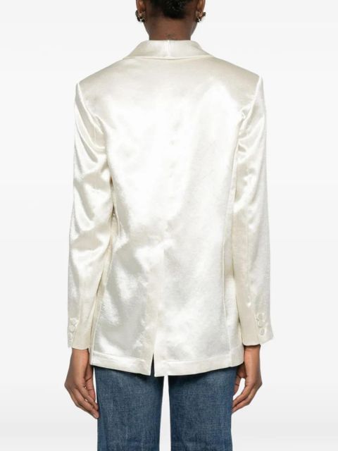 Alysi single-breasted blazer - White