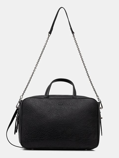 Weekend Max Mara torebka skórzana PALOS kolor czarny 2525516085600 - zdjęcie produktu nr 1