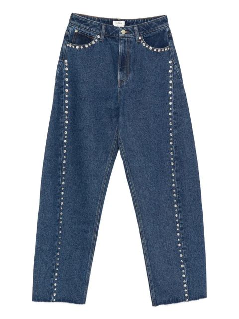 SANDRO frayed-hem trousers - Blue - zdjęcie produktu nr 1