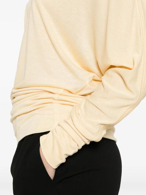 TOTEME boat-neck jersey sweater - Yellow