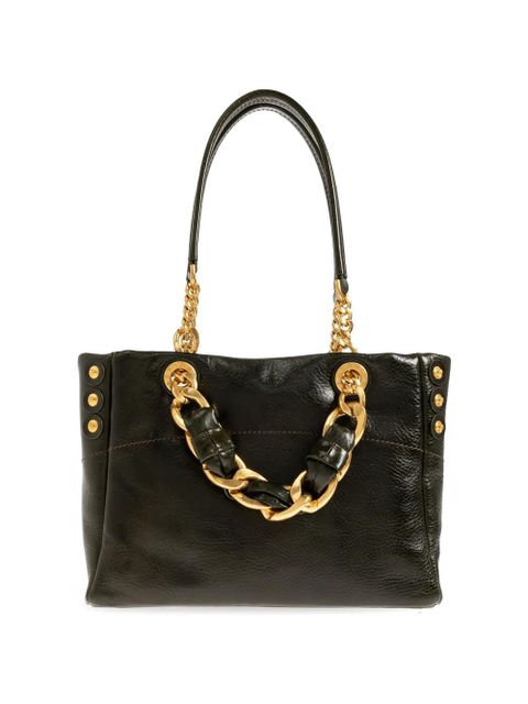 Balmain 1945 Soft chain-strap tote bag - Black