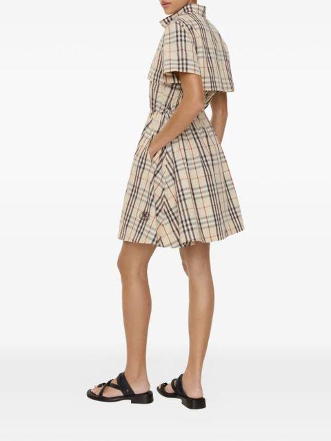 Burberry Check cotton dress - Neutrals