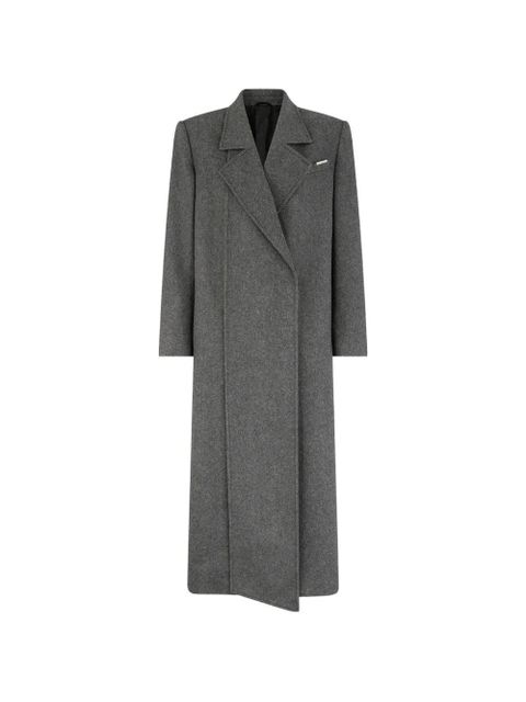 The Attico double-breasted long coat - Grey - zdjęcie produktu nr 1