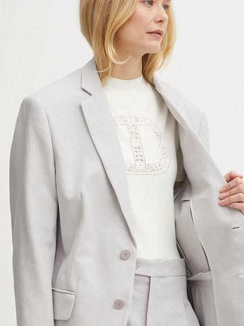 Twinset marynarka z domieszką lnu