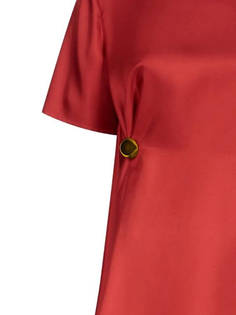 LouLou de Saison Madea draped asymmetric top - Red - zdjęcie produktu nr 2