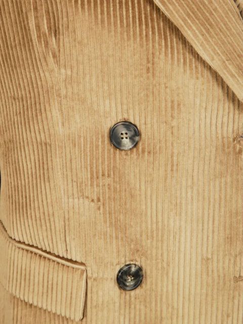 Weekend Max Mara Katanga double-breasted velvet jacket - Neutrals