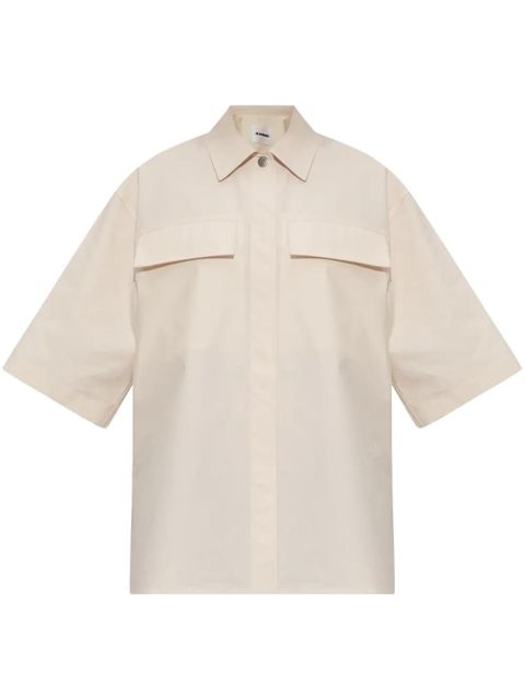Jil Sander patch pocket shirt - Neutrals - zdjęcie produktu nr 1