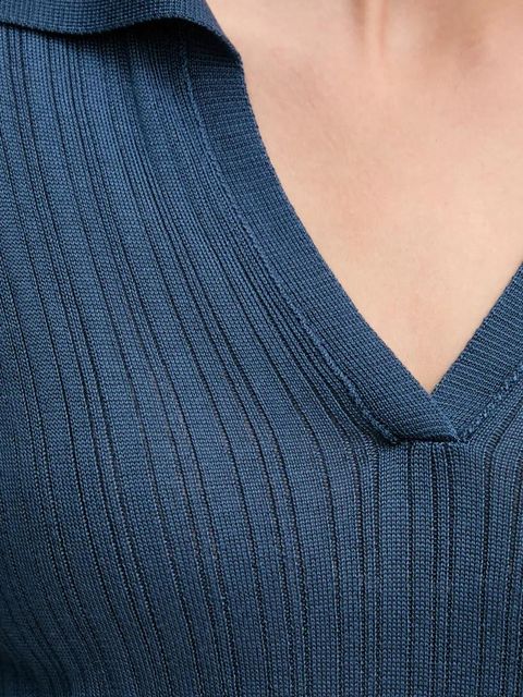 United Colors of Benetton polo damski kolor niebieski 123VD3018