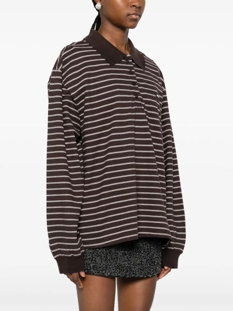 ROTATE BIRGER CHRISTENSEN long-sleeve polo shirt - Brown - zdjęcie produktu nr 2