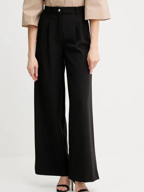 Guess spodnie ANDREE damskie kolor czarny proste high waist W5GB02 WH9Y2 - zdjęcie produktu nr 1