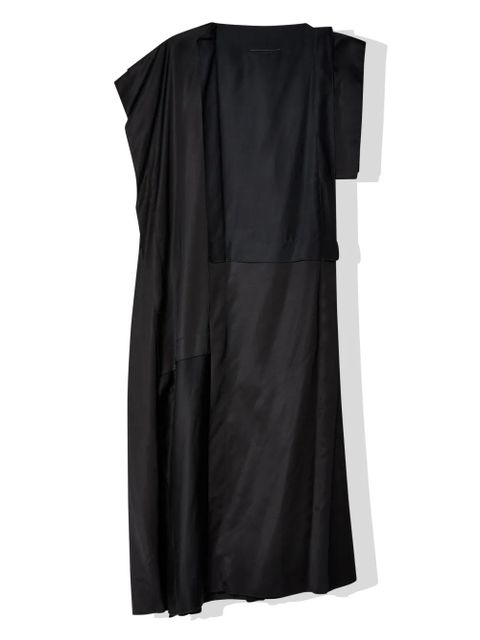 MM6 Maison Margiela single-sleeve maxi dress - Black - zdjęcie produktu nr 2