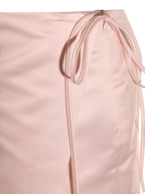 Blumarine satin-finish midi skirt - Pink